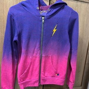 Kids Gradient Hoodie with Lightning Bolt